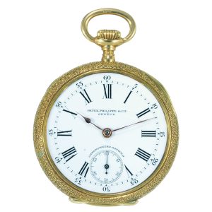 Swiss 18k gold and enamel Chronometro Gondolo Circa 1911
