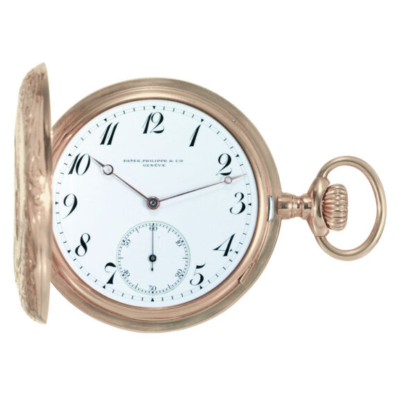 Swiss 18k rose gold hunting cased lever watch Circa 1907 Swiss 18k rose gold hunting cased lever watch Circa 1907
