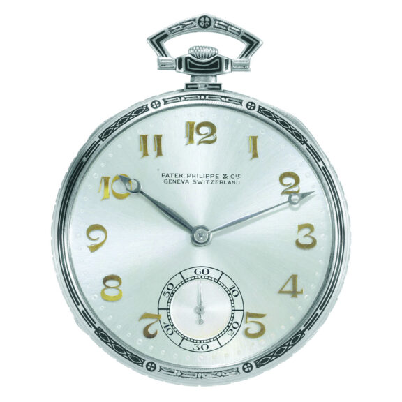 Swiss open faced lever Art Deco dress watch Circa 1928