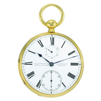 Rare English chronometer with power reserve Circa 1865-1866