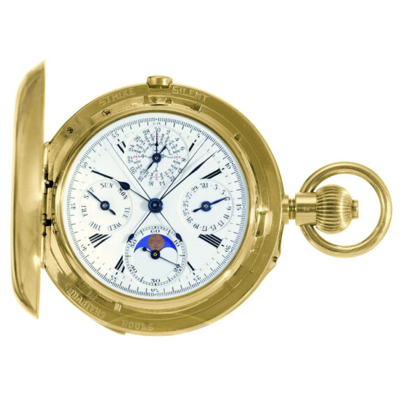 Extremely rare Swiss lever with 14 complications Circa 1910