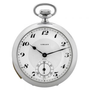 Swiss nickel-chrome minute repeating lever watch Circa 1935