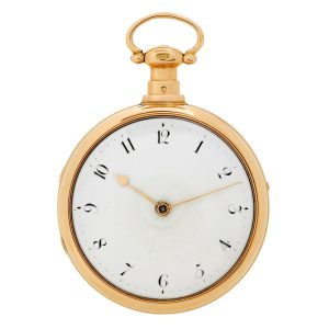 English 18k gold watch with rack lever escapement Circa 1812