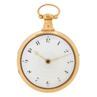 English 18k gold watch with rack lever escapement Circa 1812
