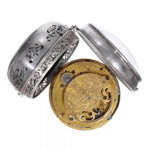 French oignon clockwatch with mock pendulum Circa 1720