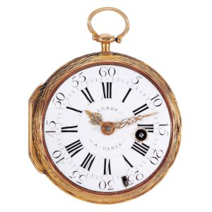 Fine French 20 Carat gold Louis XV verge pocket watch Circa 1750