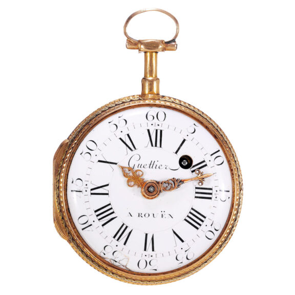 French 20 Carat vari coloured gold cylinder watch Circa 1770