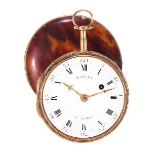 French vari coloured gold verge pocket watch Circa 1775