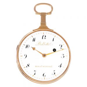 French watch with Martin-Pouzait early French lever Circa 1790