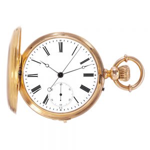 Swiss gold independent dead centre seconds lever Circa 1870