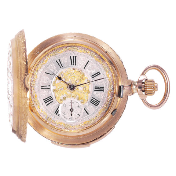 Swiss gold repeating lever for the Hispanic market Circa 1880