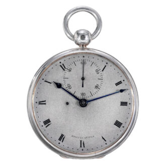 French silver open faced pocket chronometer Circa 1824
