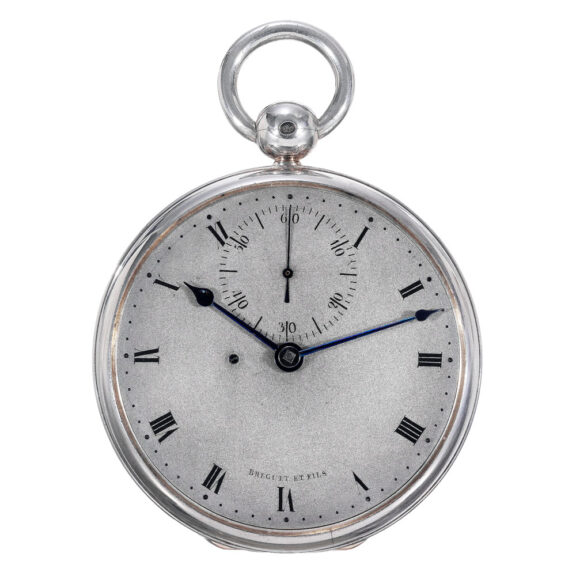 French silver open faced pocket chronometer Circa 1824