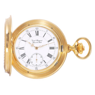 Swiss gold hunting cased tourbillon chronometer Circa 1982