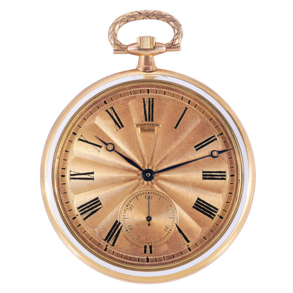English gold and enamel Belle Epoque dress watch Circa 1910