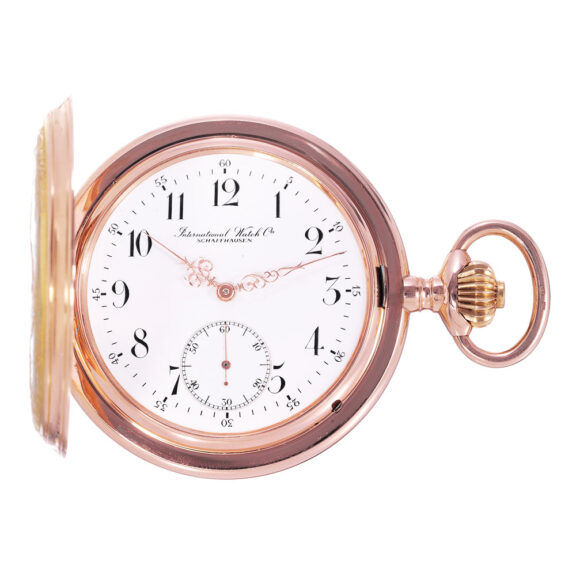 Swiss rose gold hunting cased lever pocket watch Circa 1910