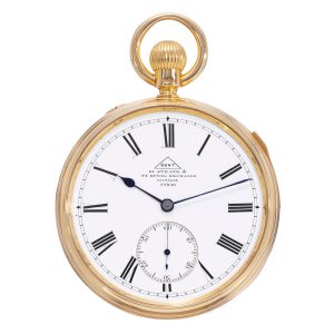 English gold minute repeating lever pocket watch Circa 1882
