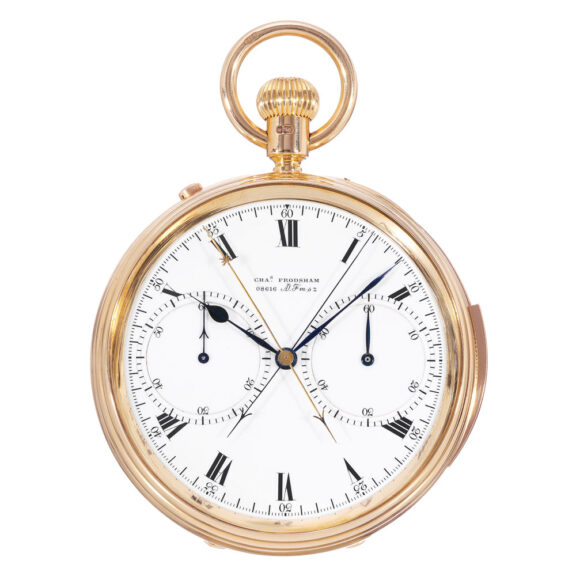 Highly important English 18k gold chronograph Circa 1898 Highly important English 18k gold chronograph Circa 1898