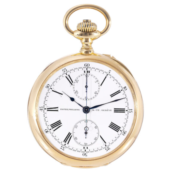 Swiss lever chronograph with 30 minute register Circa 1906