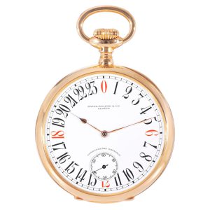 Swiss rose gold Chronometro Gondolo with 24h dial Circa 1909