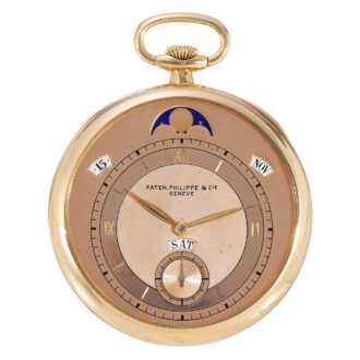 Swiss digital perpetual calendar with moon phases Circa 1937