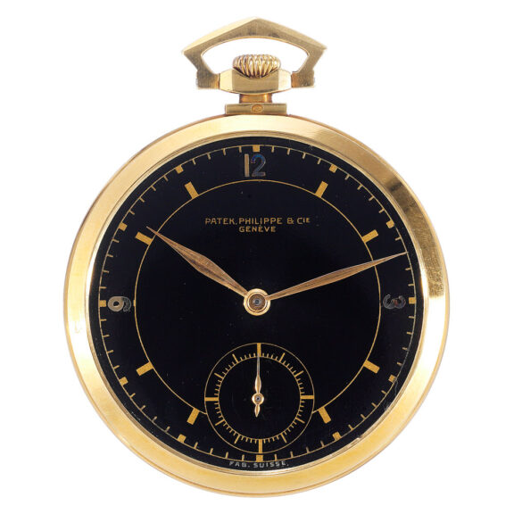 Swiss gold open faced keyless lever dress watch Circa 1926