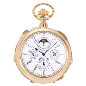 Highly exceptional Swiss gold complicated watch Circa 1993
