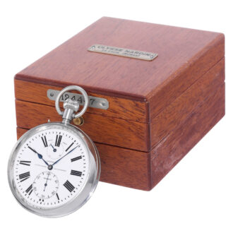 Swiss lever deck chronometer with power reserve Circa 1943