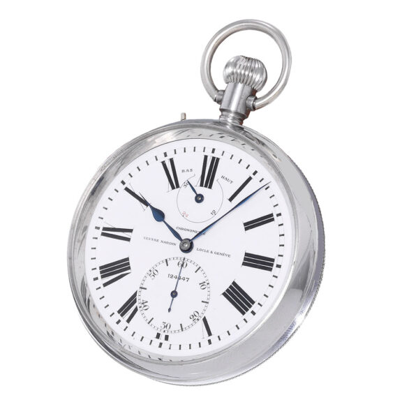 Swiss lever deck chronometer with power reserve Circa 1943