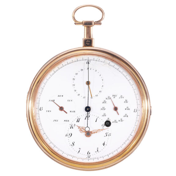 Swiss gold centre seconds watch with calendar Circa 1820