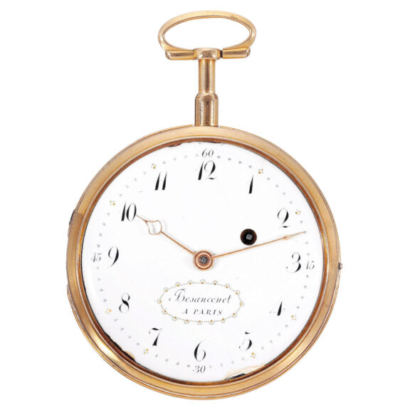 French 18k gold quarter repeating verge watch Circa 1800 French 18k gold quarter repeating verge watch Circa 1800
