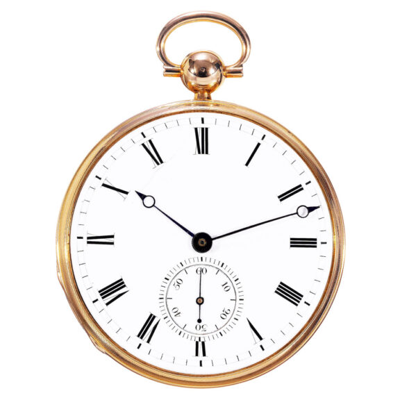 Extremely unusual French/Swiss gold duplex watch Circa 1824