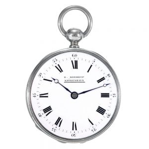 Rare and unusual Danish silver pocket chronometer Circa 1820