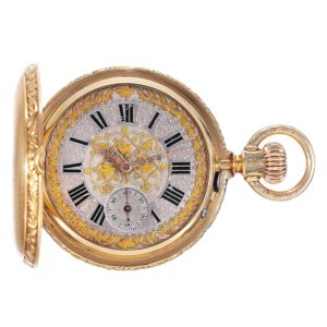 Swiss 18k gold chronometer for the Hispanic market Circa1890