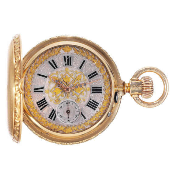 Swiss 18k gold chronometer for the Hispanic market Circa1890