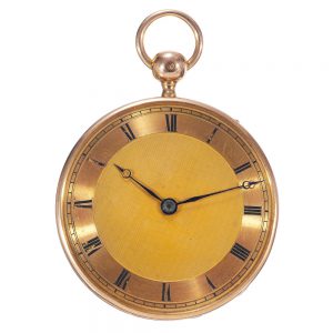 French 18k gold quarter repeating cylinder watch Circa 1824