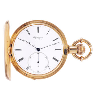 Danish gold hunting cased lever pocket watch Circa 1870