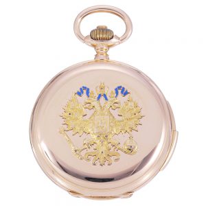Russian rose gold Imperial presentation watch Circa 1900Russian rose gold Imperial presentation watch Circa 1900