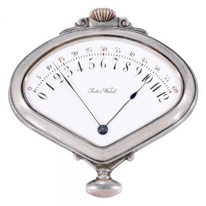 Swiss silver fan shaped keyless lever sector watch Circa 1903