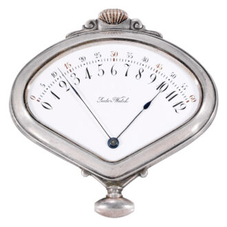 Swiss silver fan shaped keyless lever sector watch Circa 1903