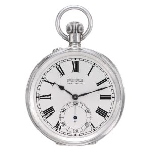 Swiss silver lever deck watch made for military use, circa 1943