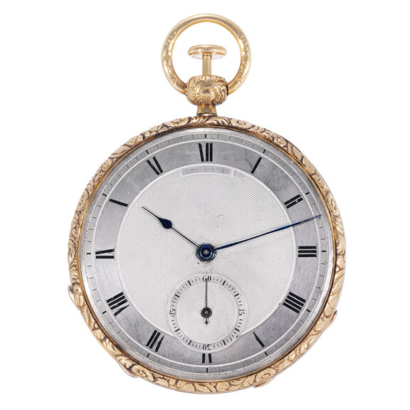 Swiss 18 Carat gold minute repeating cylinder watch Circa 1825
