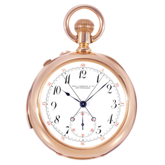 Swiss rose gold repeating split second chronograph Circa 1889