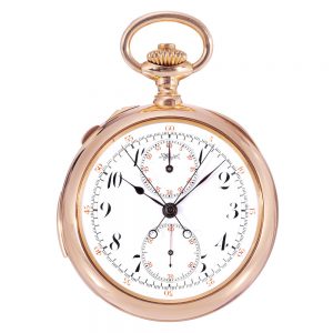 Swiss 18k gold repeating split seconds chronograph Circa 1888