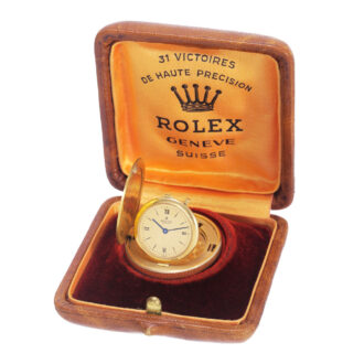 Extra thin, rare Swiss 18k gold lever coin watch Circa 1985