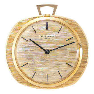 Unusual Swiss 18K gold keyless lever Ricochet watch Circa 1963