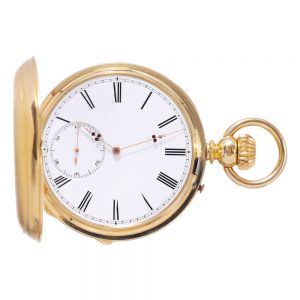 Highly important Swiss gold pocket chronometer Circa 1860