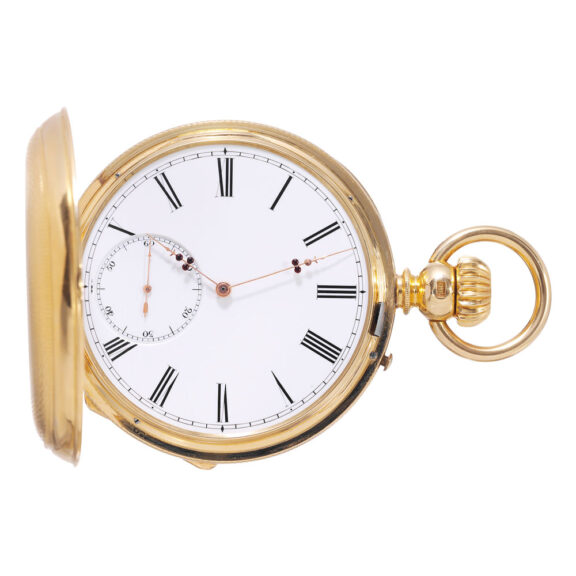Highly important Swiss gold pocket chronometer Circa 1860 Highly important Swiss gold pocket chronometer Circa 1860
