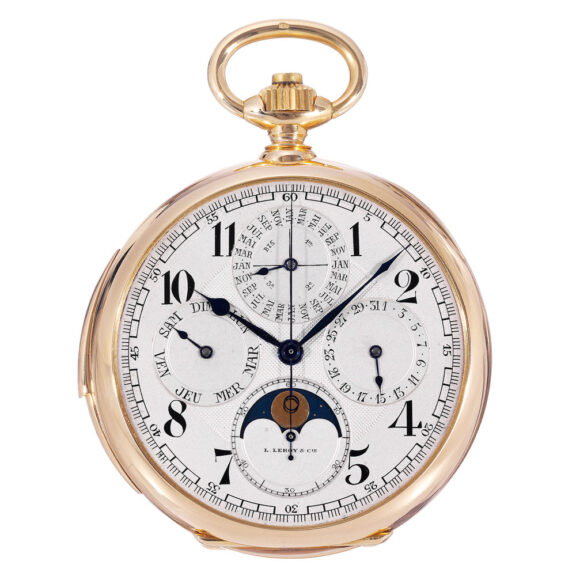 Extremely fine French gold complicated lever watch Circa 1910