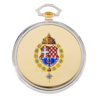Thin Swiss gold Art Deco presentation watch Circa 1931
